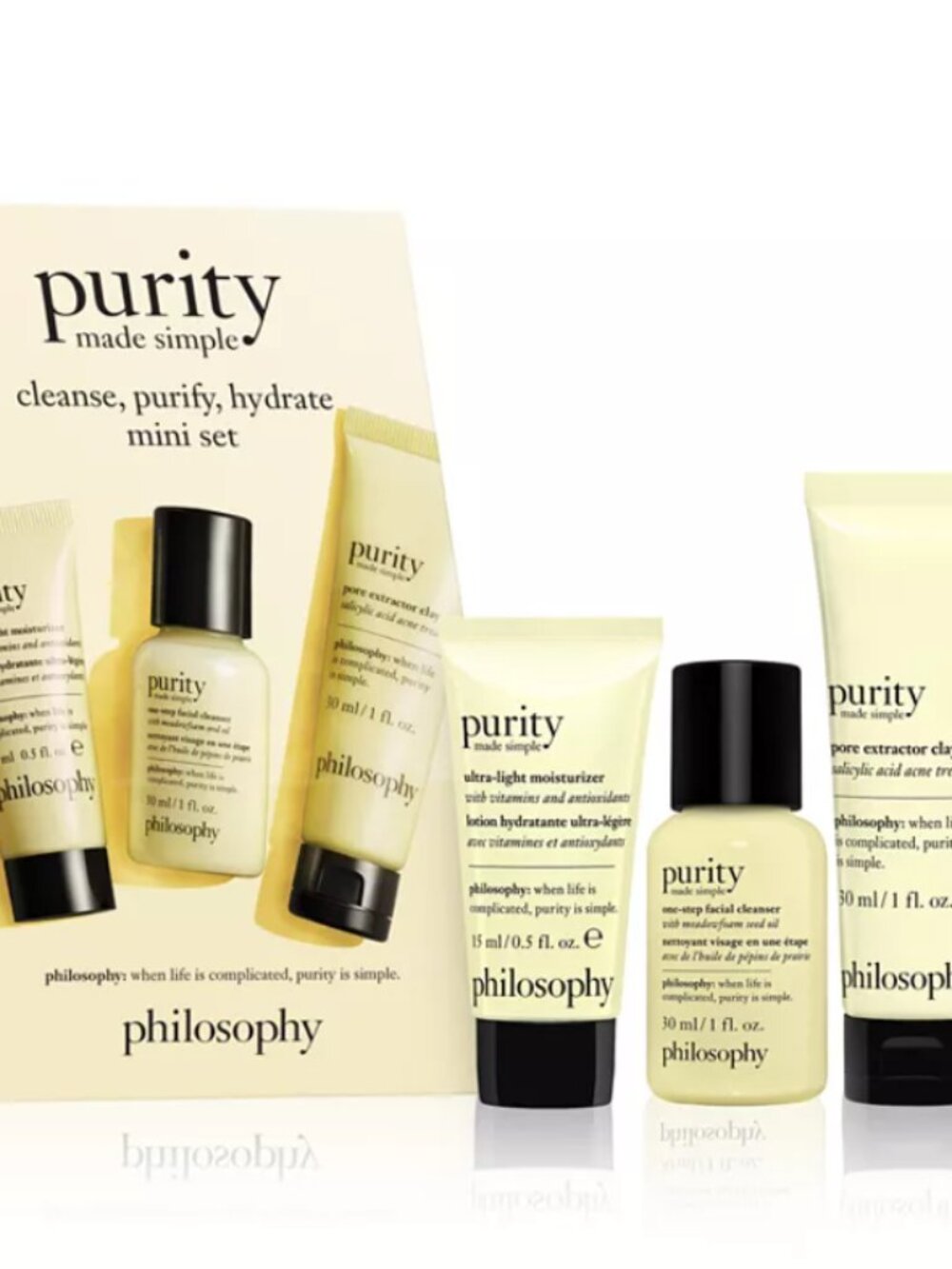 Philosophy Purity Made Simple Cleanse, Purify, Hydrate Mini Set